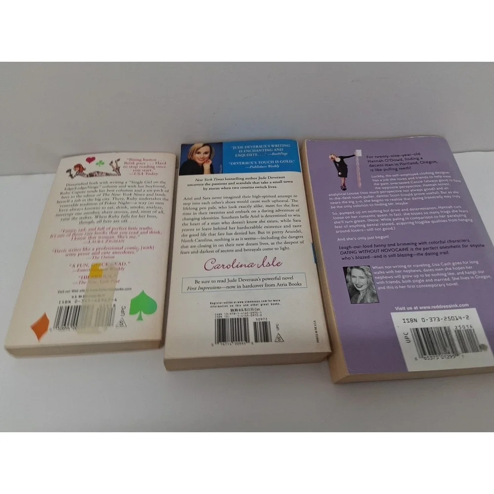3 Paperback Book Lot Of Jill A. Davis, Jude Deveraux, Lisa Cach